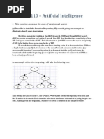 CS26110 - Artificial Intelligence: This Question Examines The Area of Uninformed Search