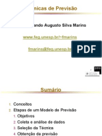 Técnicas de Previsão: Prof. Fernando Augusto Silva Marins