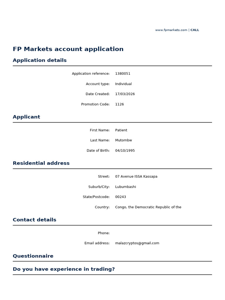 Account Summary 1380051 Individual | PDF