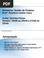 1a. aula - Gestão de Projetos