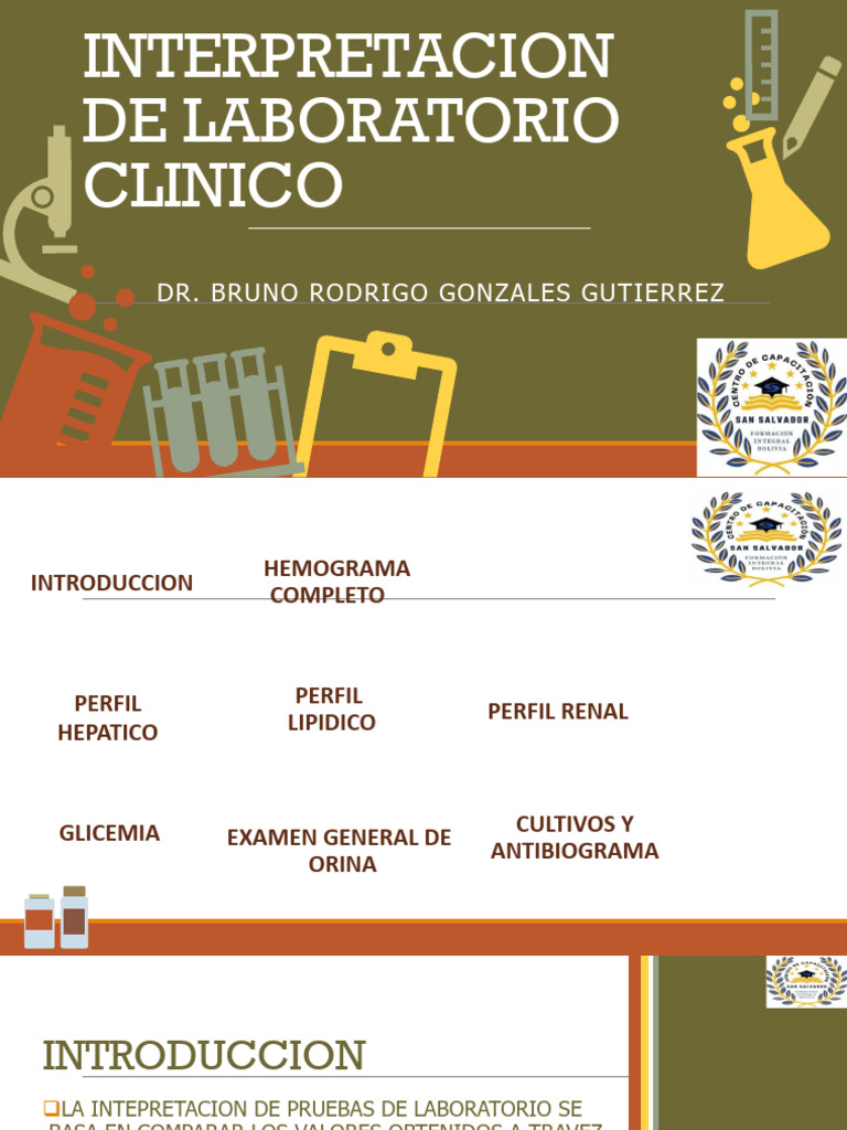 Interpretacion de Laboratorio Clinico DR Bruno | PDF | Coagulación ...