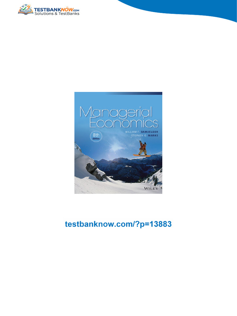 Solution Manual for Managerial Economics, 8th Edition, William F ...