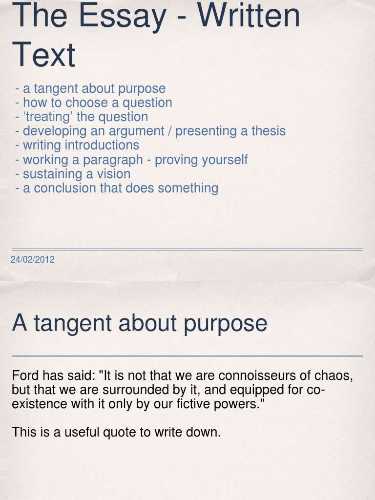 Short Text Essay Writing | PDF | Essays | Argument