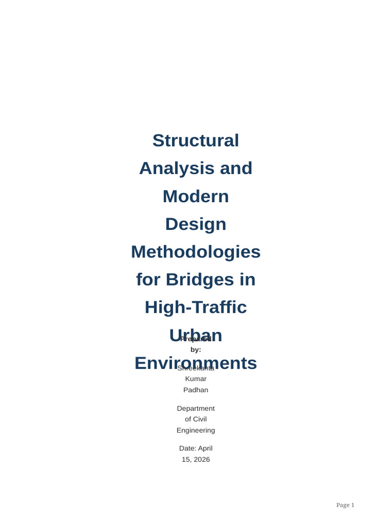 Bridge Design Report Shreekanta | PDF | Bridge | Fatigue (Material)
