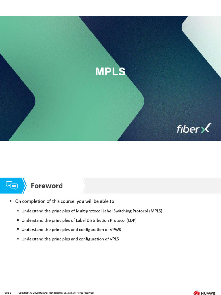 Módulo 6 - MPLS | PDF | Networking | Multiprotocol Label Switching