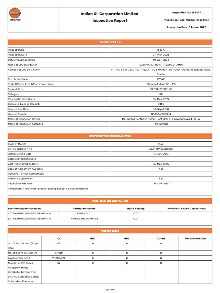 Inspection Report (45) | PDF