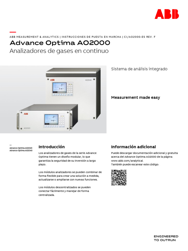 Analizador de Gases_AO2000 | PDF | Gases | Vapor