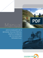 Manual para La Evaluación de La Demanda, Recursos Hídricos, Diseño e Instalación de Microcentrales Hidroeléctricas