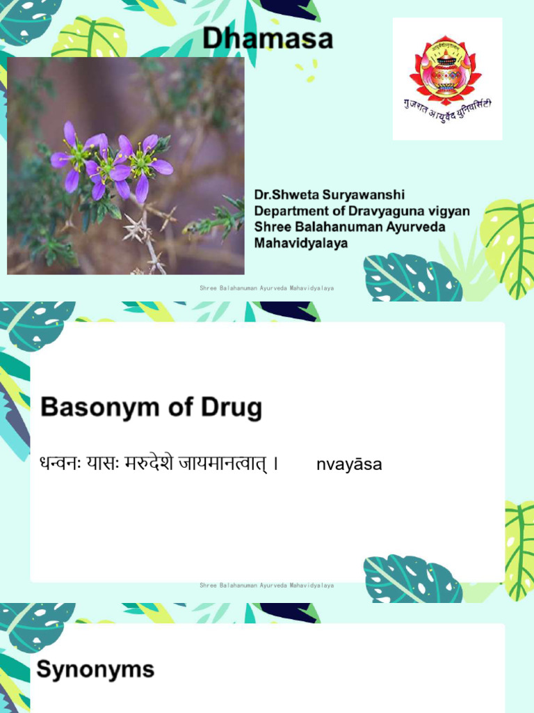Dhamasa | PDF | Inflammation | Anti Inflammatory
