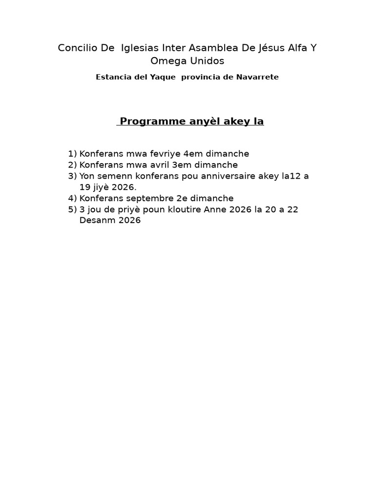 Program Akey La | PDF