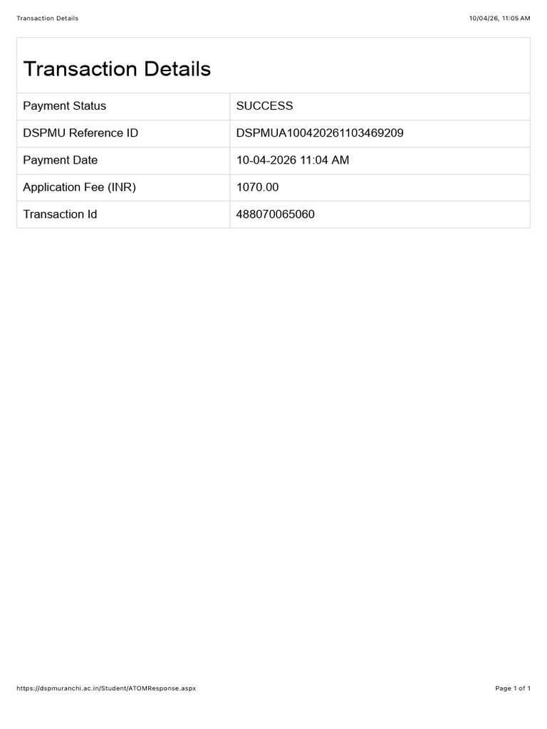 Transaction Details | PDF