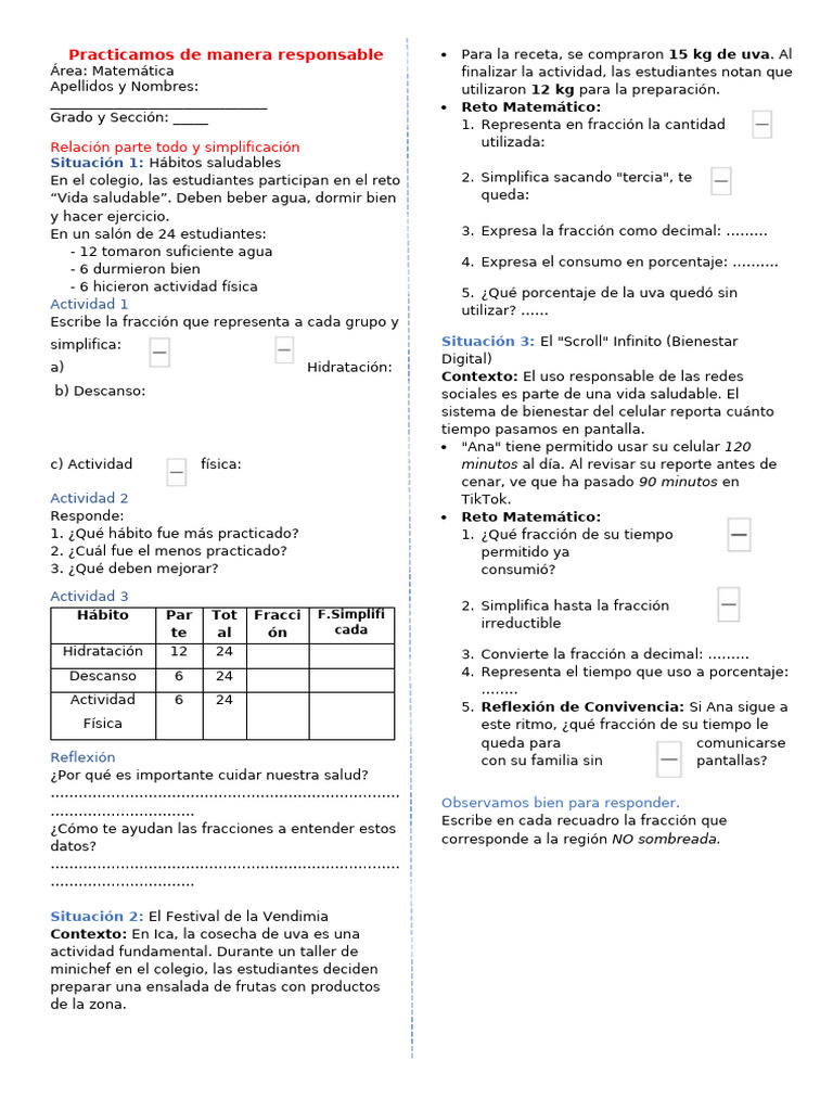 Practicamos de Manera Responsable (1) | PDF