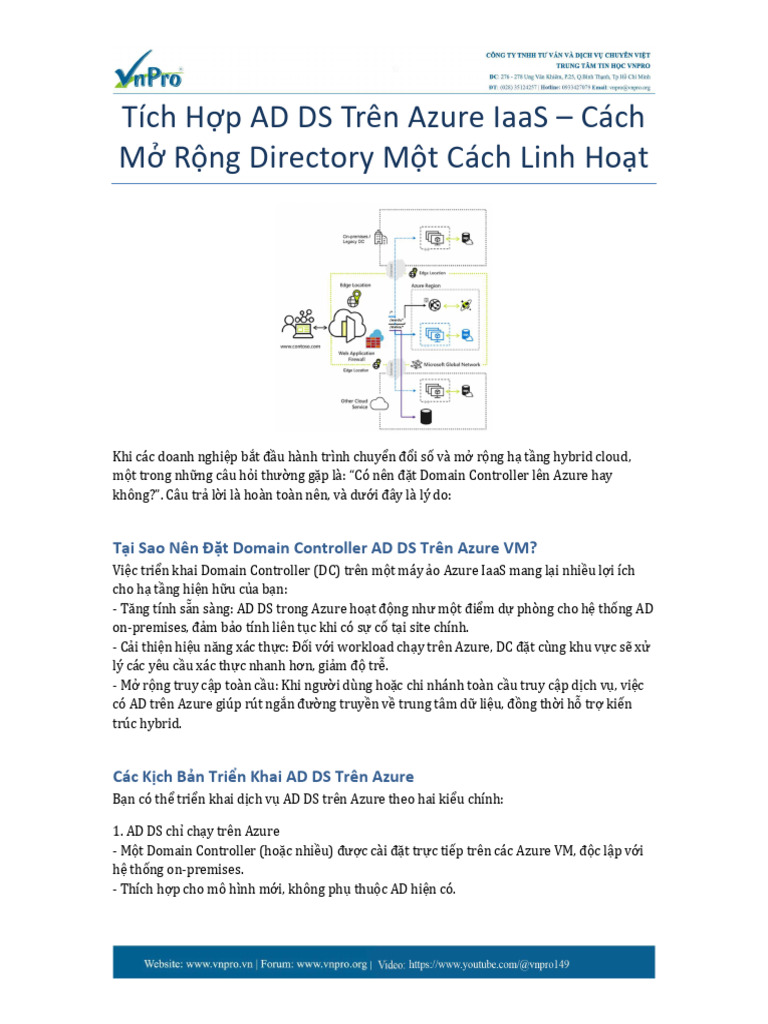 AD DS Azure | PDF