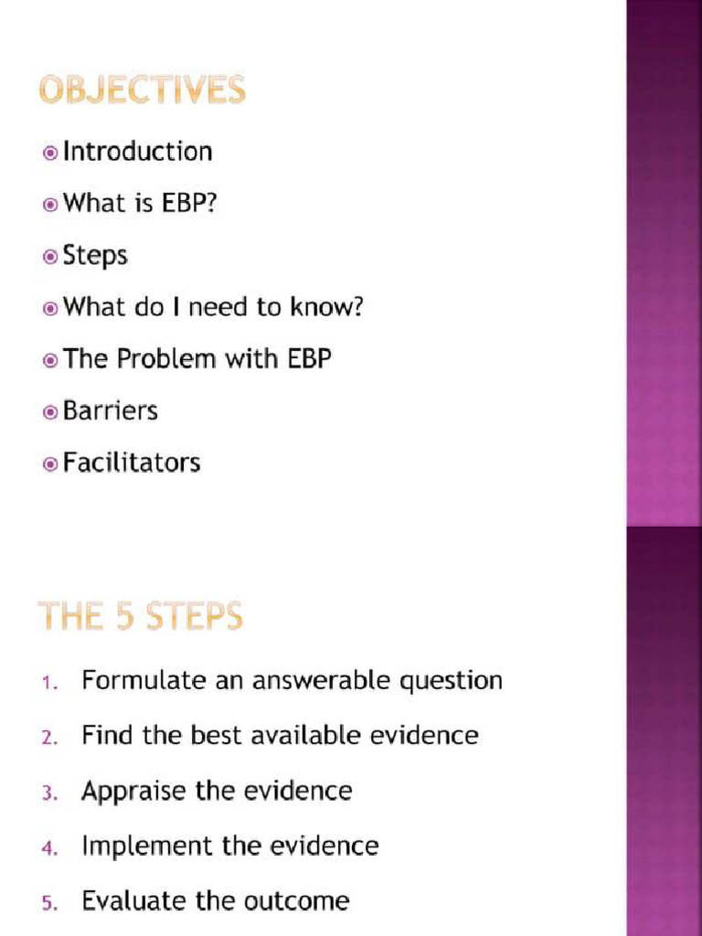 Lec 3 - EBP 5 step | PDF