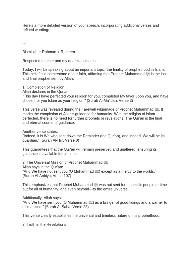 islamiat presentation | PDF | Prophets And Messengers In Islam | Quran