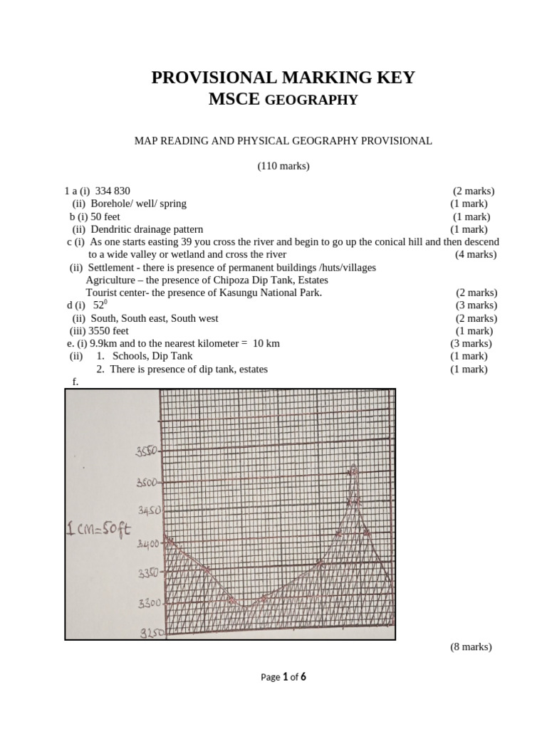 Marking Key Physical Geography | PDF | Rock (Geology) | Cloud