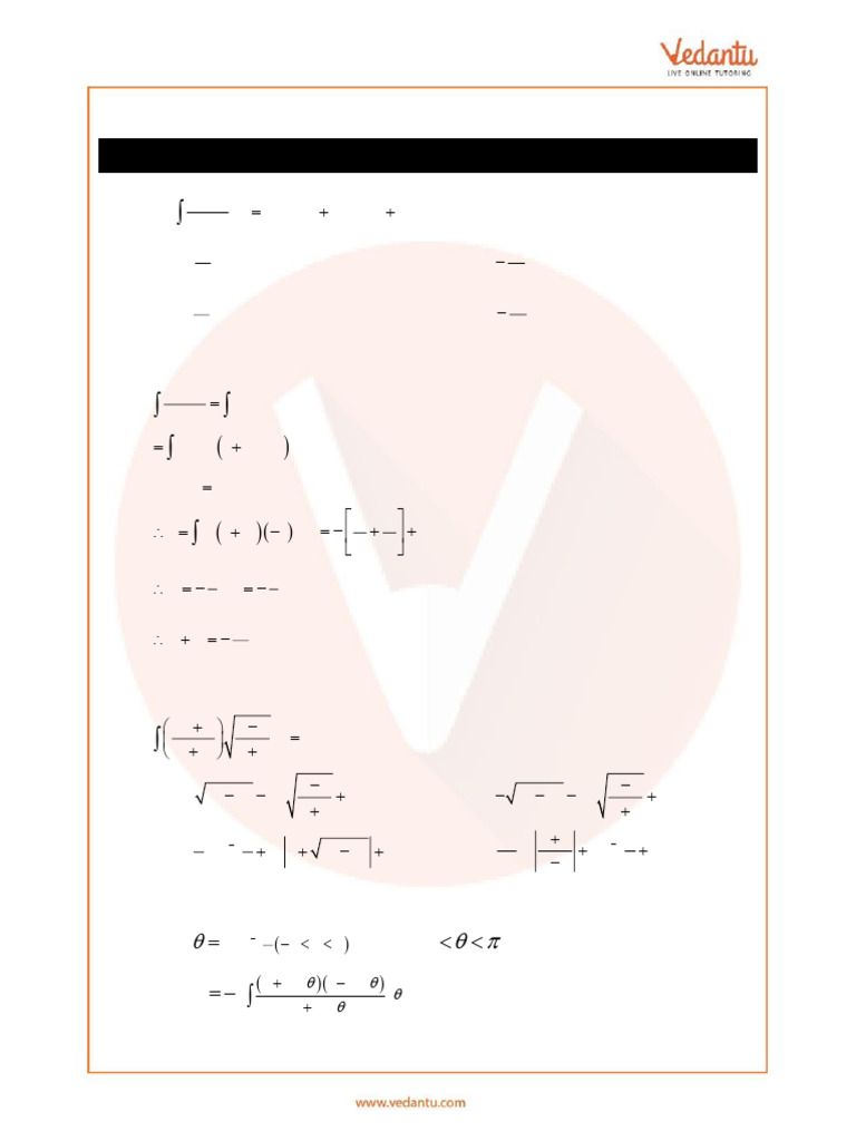 JEE Advanced Integrals Important Questions | PDF | Mathematics ...