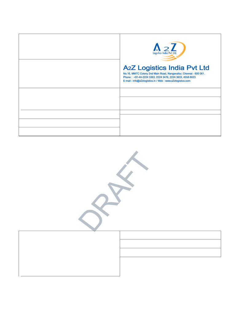 92974 DRAFT | PDF | Cargo | Bill Of Lading