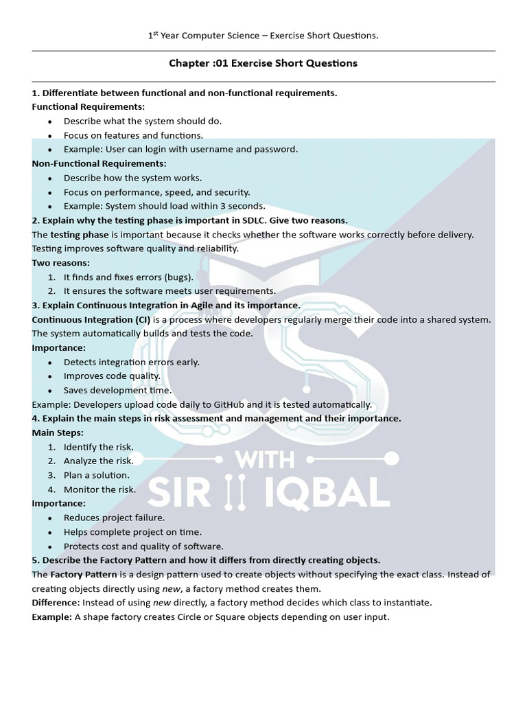 Exercise Short Question 11 | PDF | Queue (Abstract Data Type ...