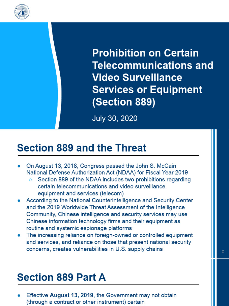 Section 889 Explanation 1 | PDF | Business