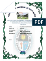 Las Ilustraciones para Contribuir Al Aprendizaje Significativo en El Área de Cta de Los Alumnos Del Colegio Experimental de Aplicación Ceaune para El 2012