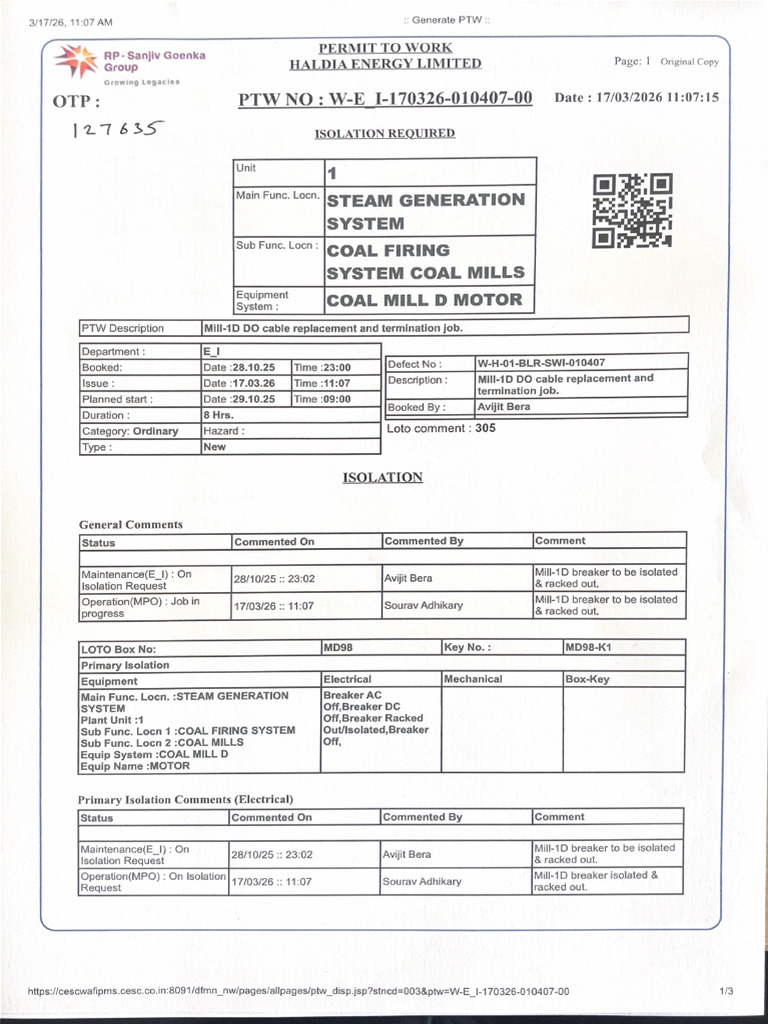 Scanned PTW Copy | PDF