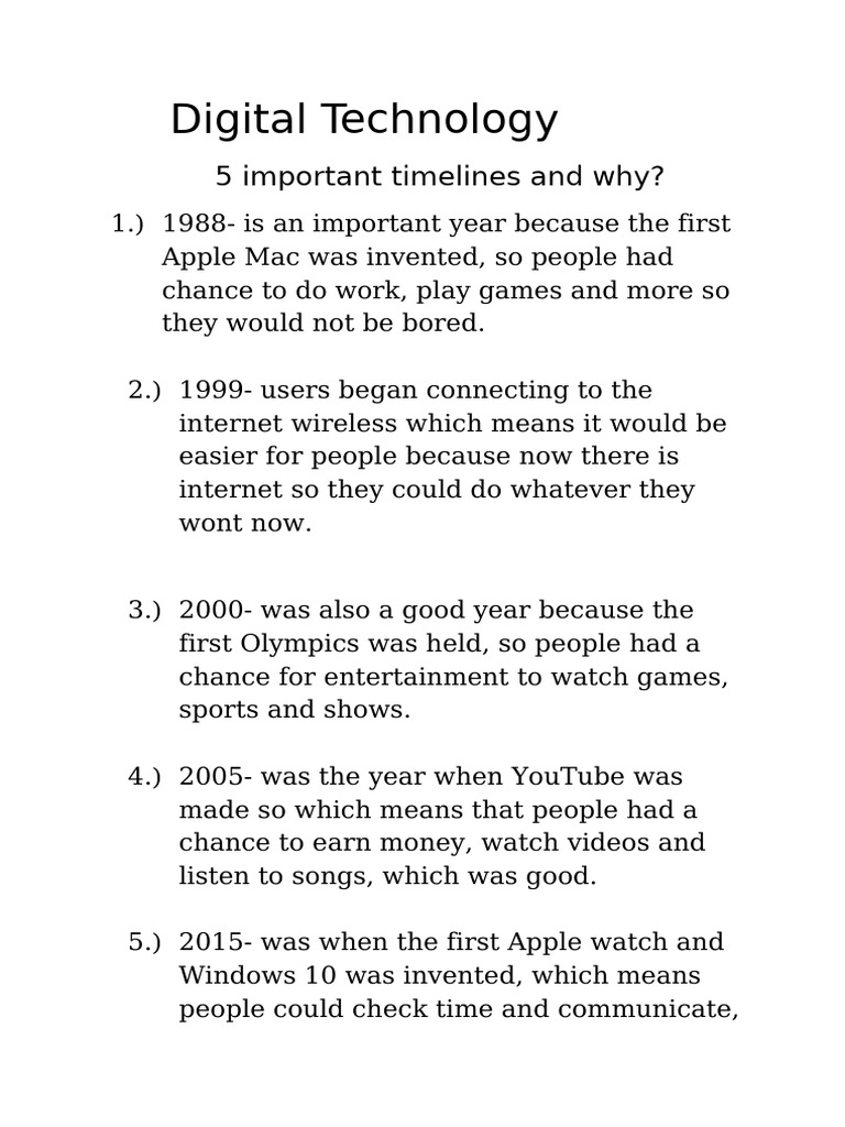 Digital Technology | PDF