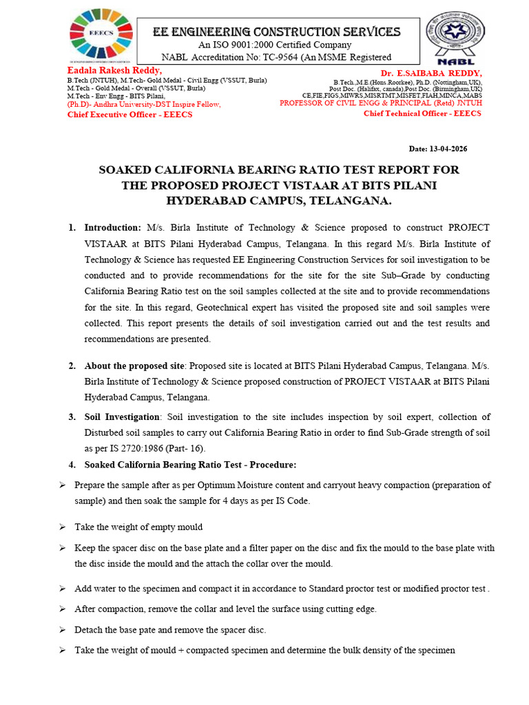 BITS Pilani Hyderabad CBR Report | PDF