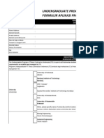 UG Application Form
