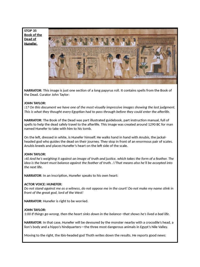Week 9 - BM Hunefer Transcription_bf74b2dfbaa636afd73b0c7b7628f1a3 | PDF
