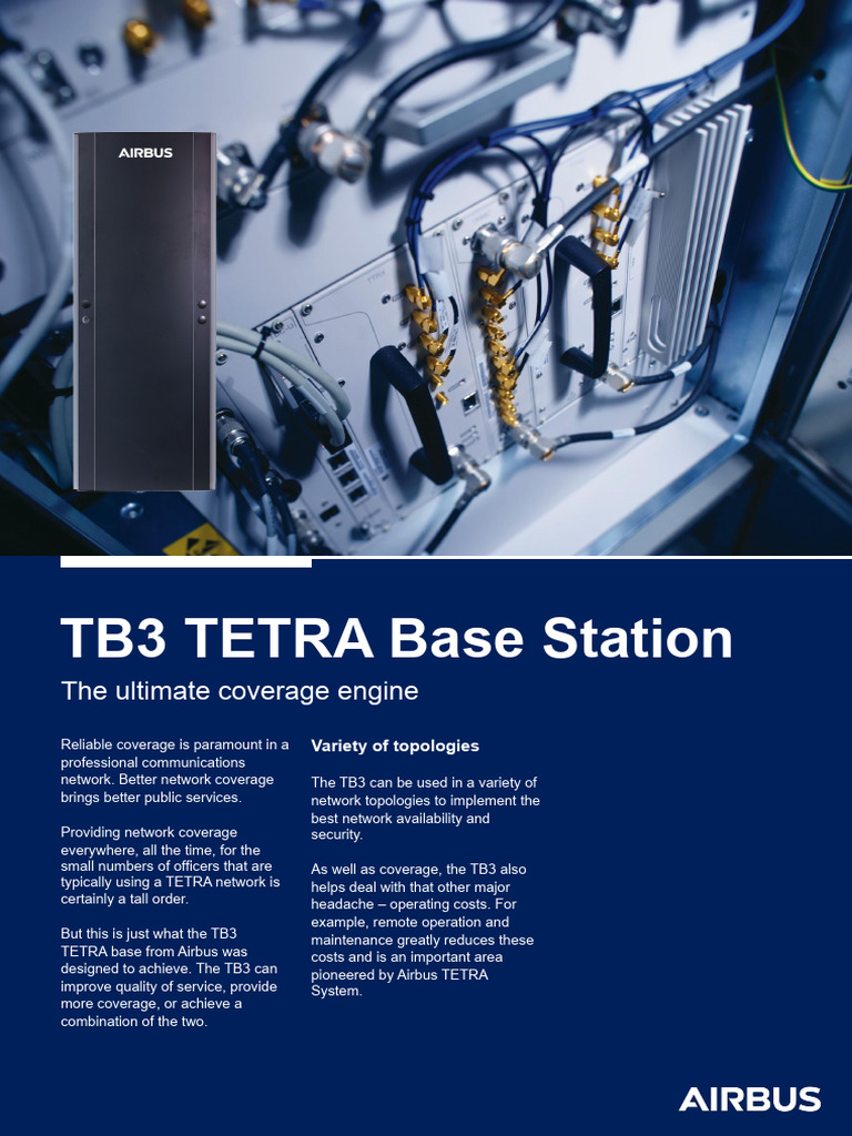 En - TB3 TETRA Base Station - Datasheet _102024 | PDF | Electric Power ...