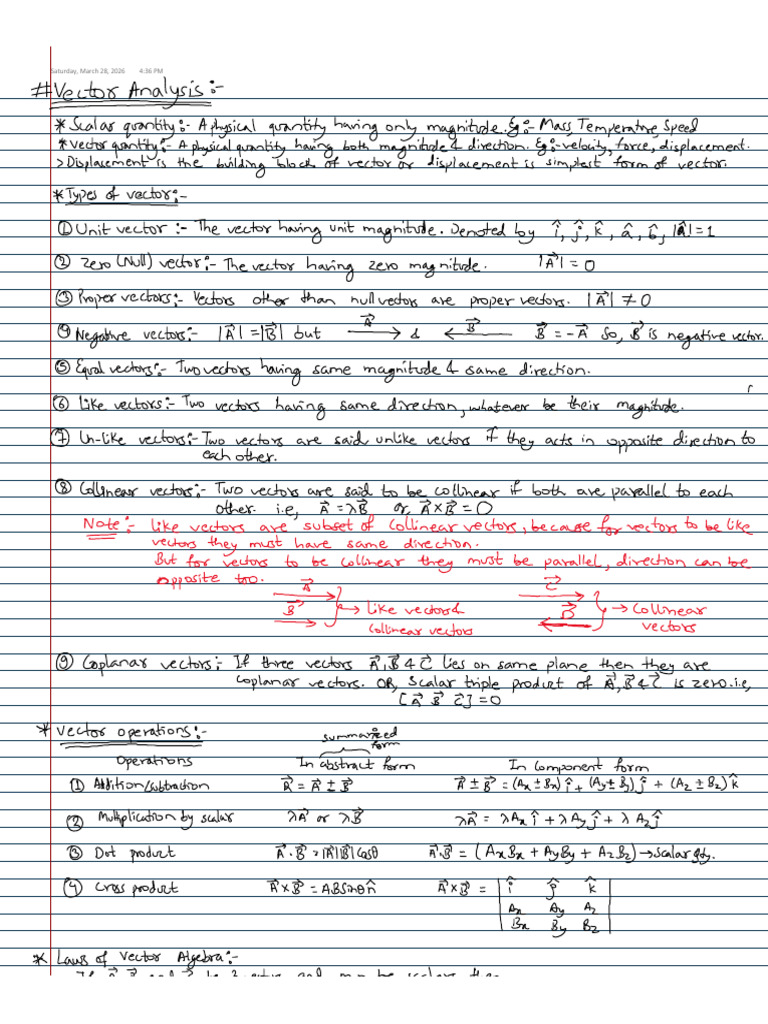 BSC.vector Analysis | PDF