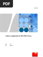 Download Guide to Application for BSC6900 License-20110531-A-V41 by Users SN102713409 doc pdf