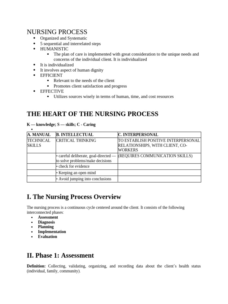 Nursing Process | PDF
