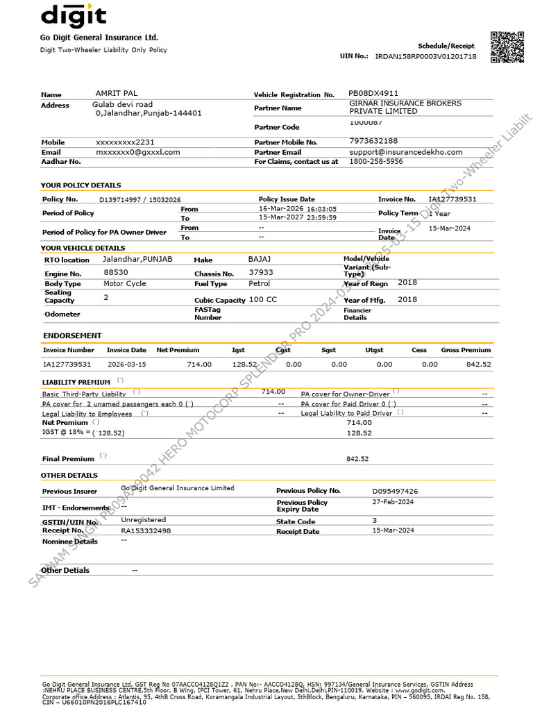 15-03-2024_policy_doc (3) (2) (1) | PDF | Insurance