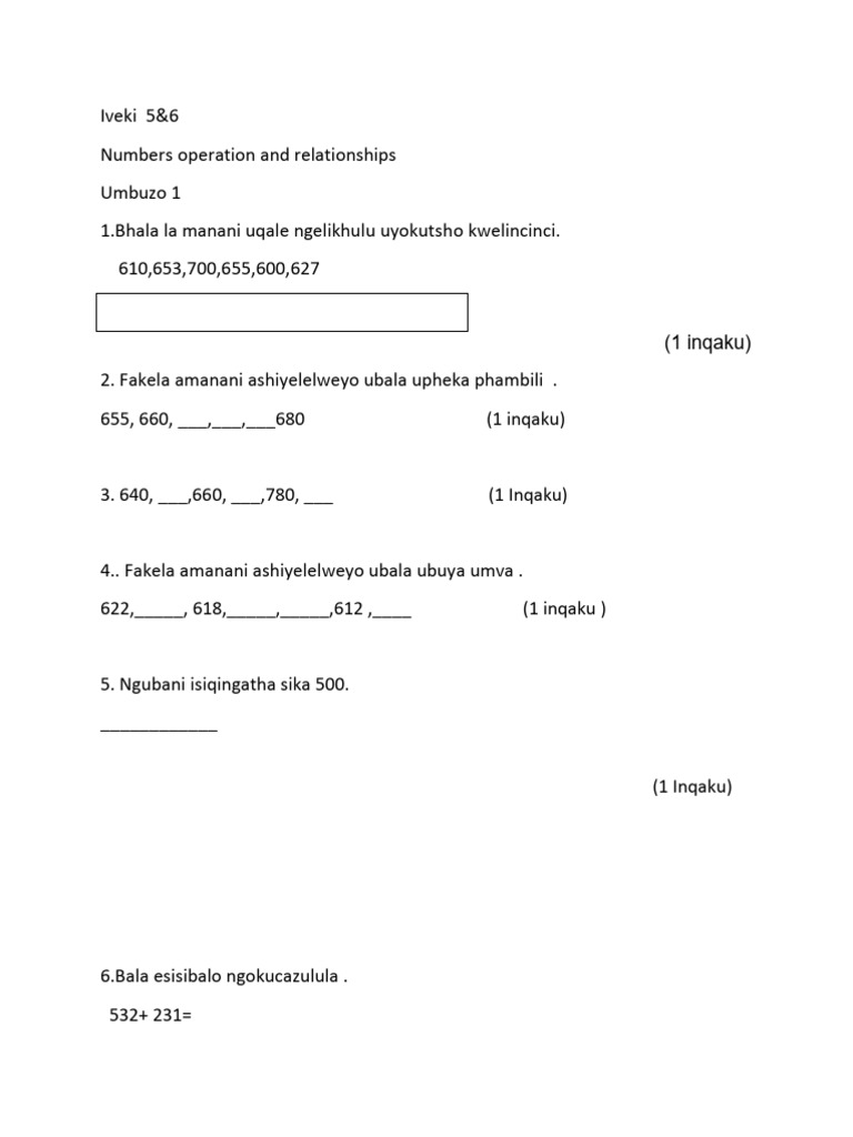 Grade 3 Term 3 Maths Question Paper (Work Shop) | PDF | Chess Theory ...