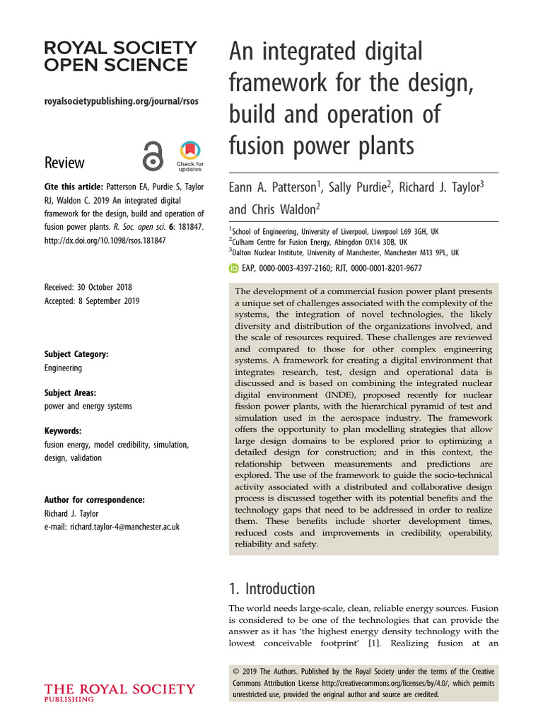 An integrated digital framework for the design, build and operation of ...