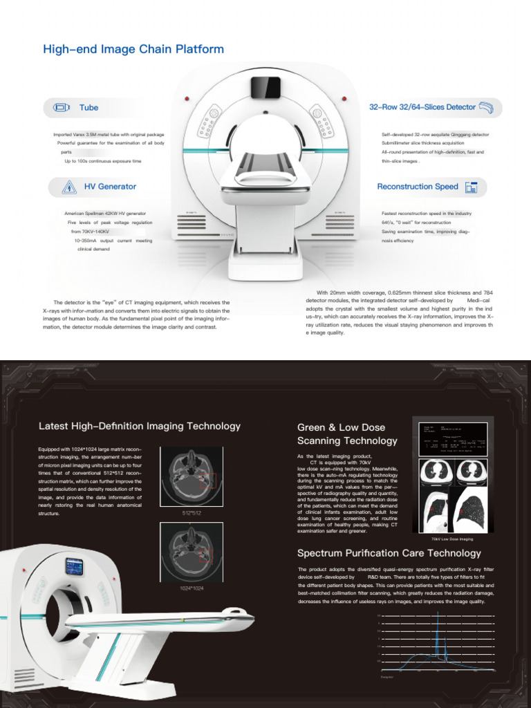 Brochure of UMCT150 CT 32slice | PDF | Ct Scan | Radiography