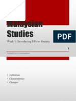 Malaysian Studies Week 2 Society (WWW - Mystudyguide.net)