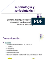 Primera Clase: Fonética y Fonología