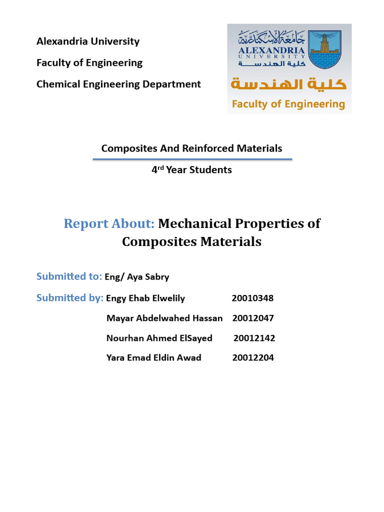 G 6 Mechanical Properties of Composite | PDF | Composite Material ...