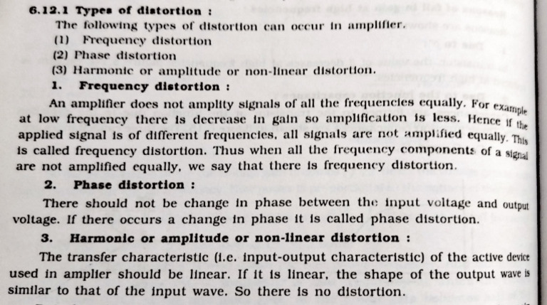 Distortion in Amplifier | PDF