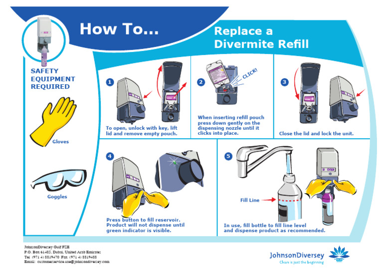MG EQ How to Replace a Divermite Refill | PDF