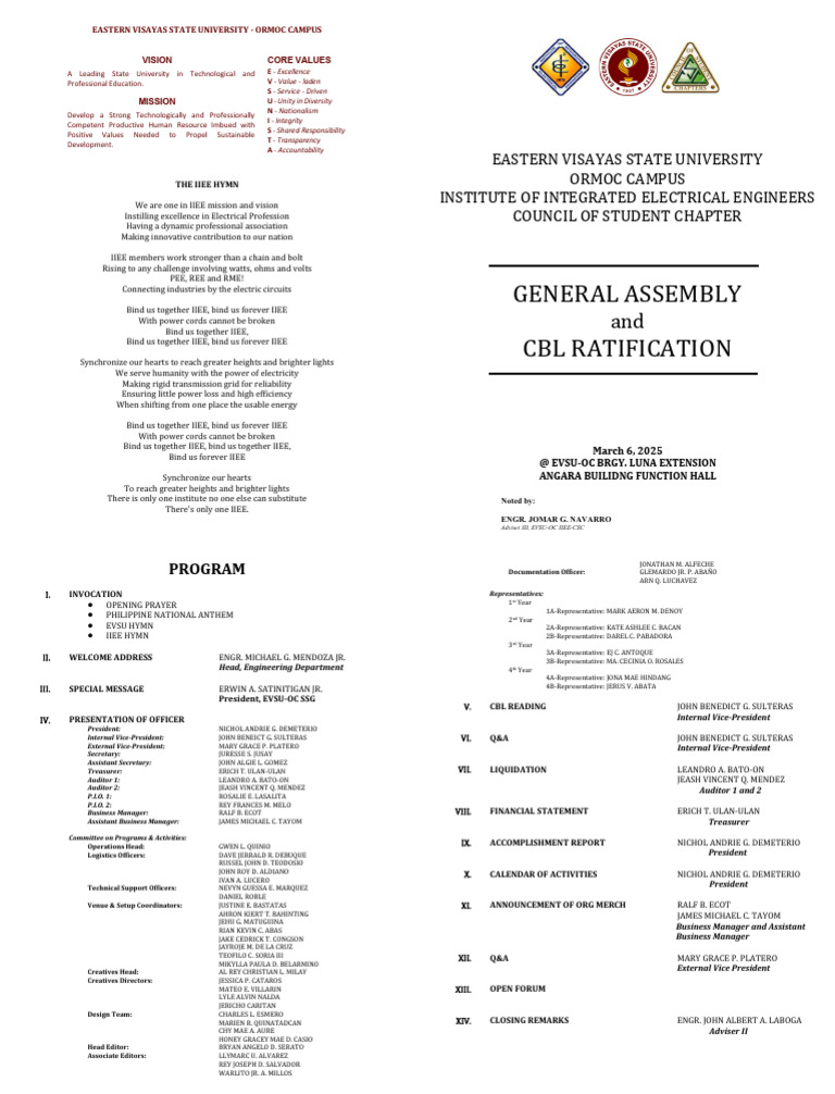 General Assembly Programme | PDF | Electric Power | Power (Physics)