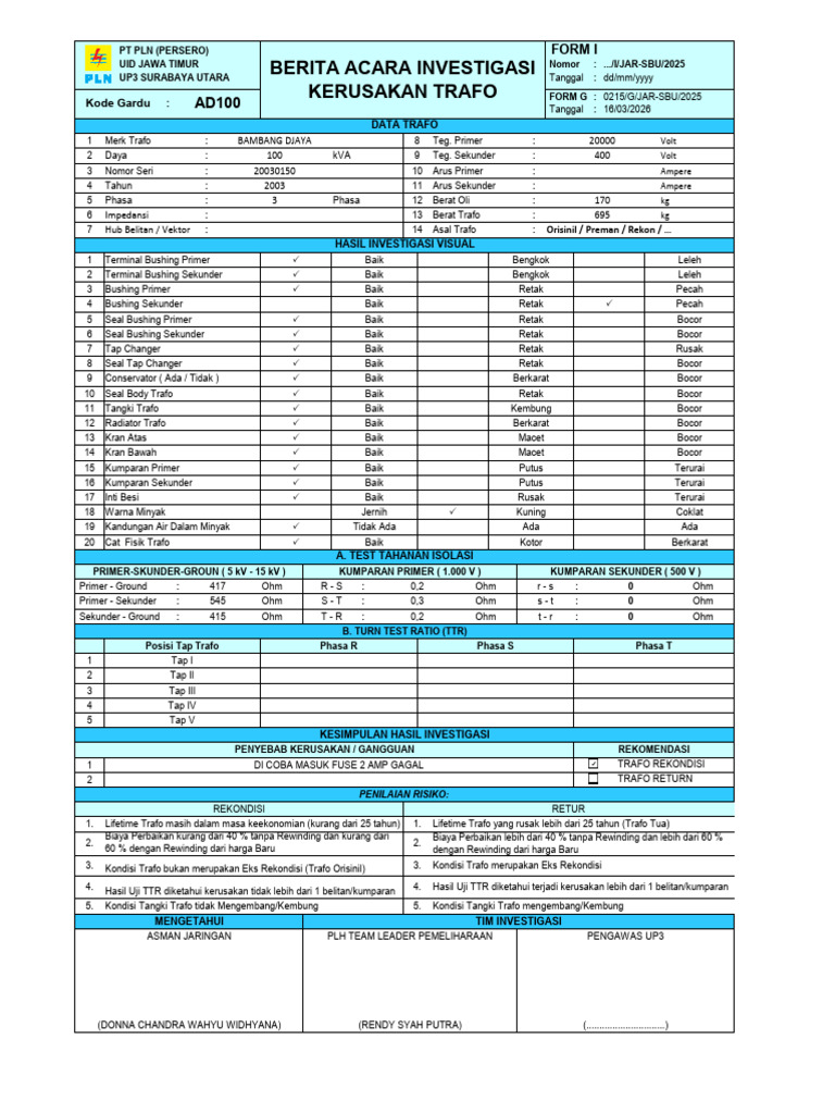 Ad100 Form i | PDF