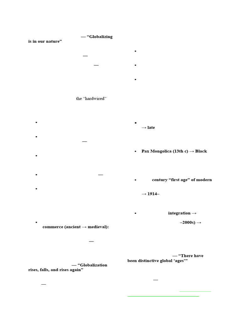 Origins History of Globalization | PDF | Globalization | Trade