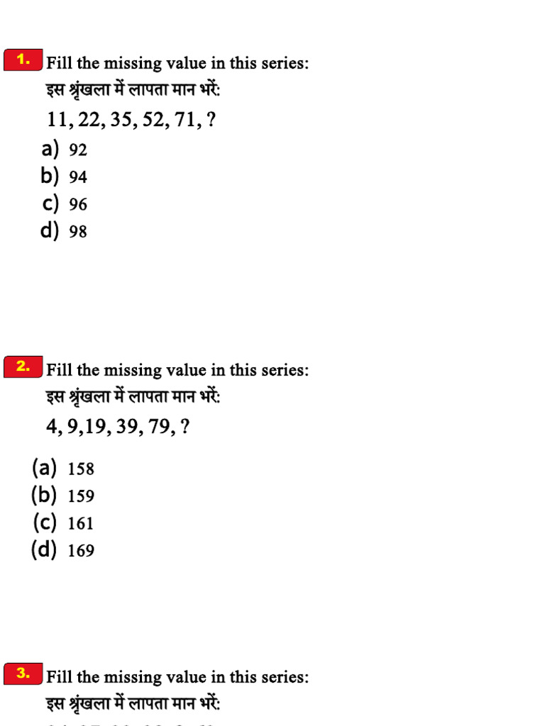 Number Series | PDF
