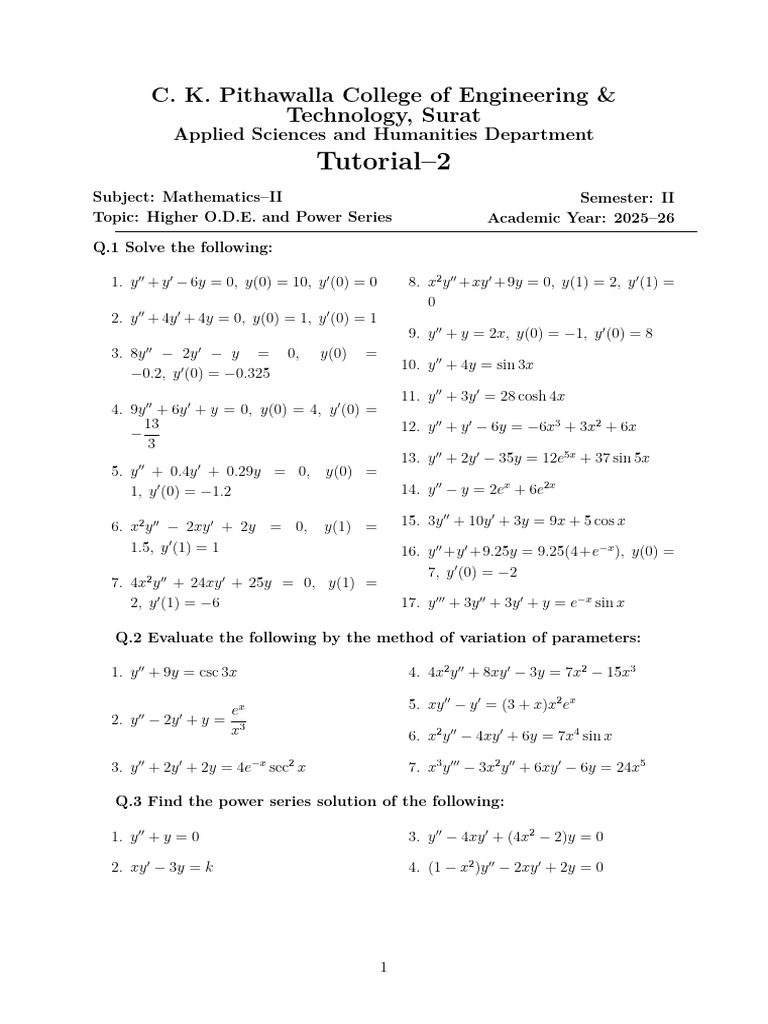 Tutorial 2 (1) | PDF