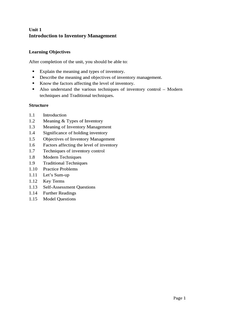 Inventory | PDF | Inventory | Business Economics