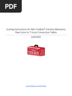 PROMIS Anxiety Scoring Manual | PDF | Standard Score | Standard Deviation